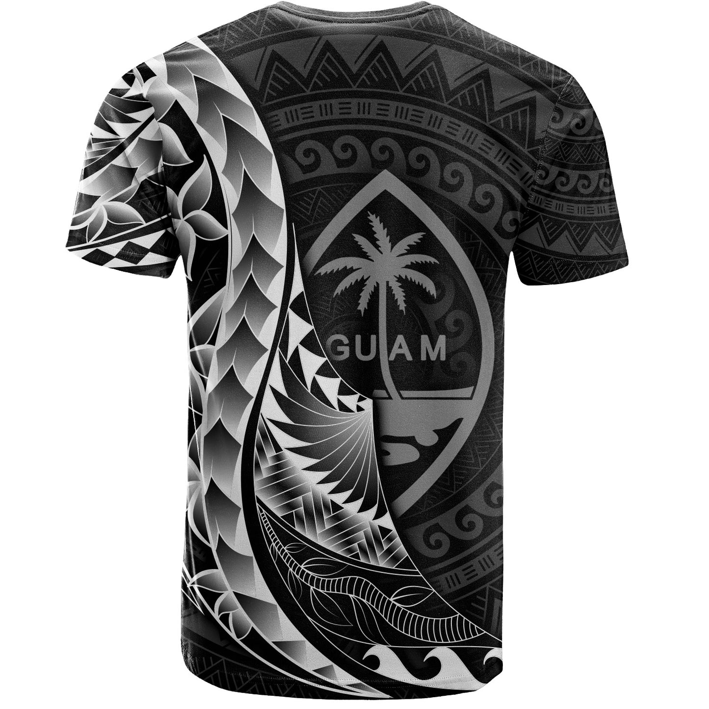 Guam T-Shirt - Custom Personalised Polynesian Pattern Style