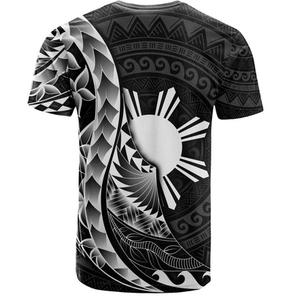 Philippines Filipinos T-Shirt - Custom Personalised Polynesian Pattern Style