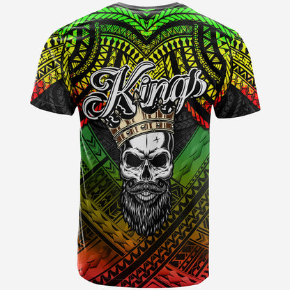 Hawaii Custom Personalised T-Shirt - The Kings Of Maui With Hawaiian Reggage Tribal Patterns T-Shirt