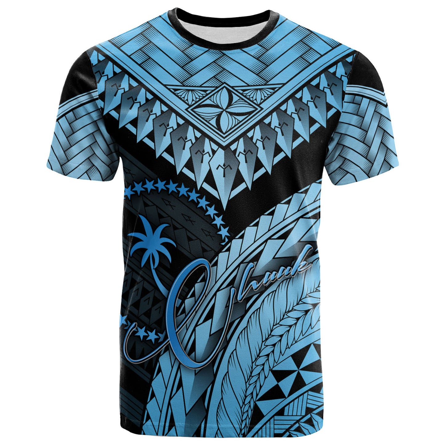 Chuuk Custom Personalised T-Shirt - Polynesian Necklace and Lauhala