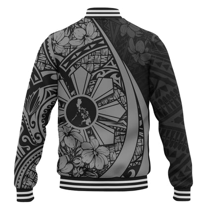 Philippines Filipinos Baseball Jacket Custom National Sampaguita Flower Symbols Style