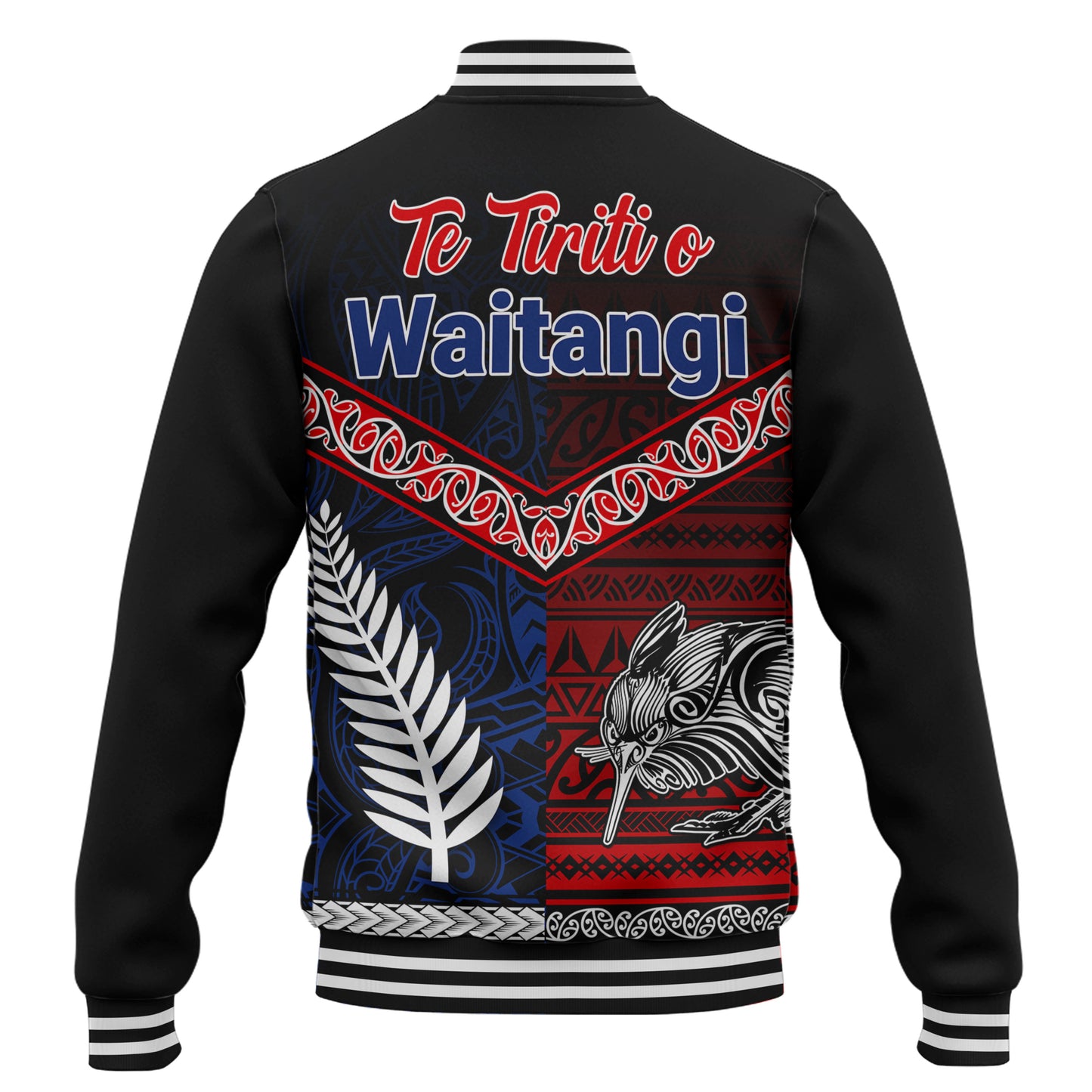New Zealand Baseball Jacket Waitangi Aotearoa Tribal National Together