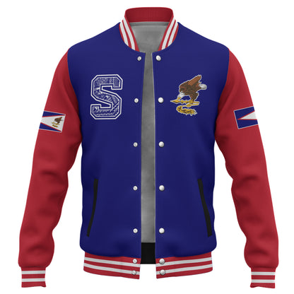 American Samoa Baseball Jacket Letters Style