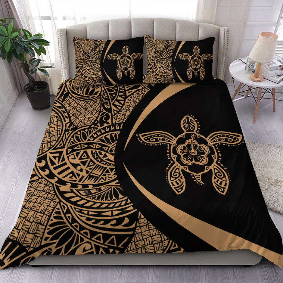 Niue Bedding Set Lauhala Gray Circle Style