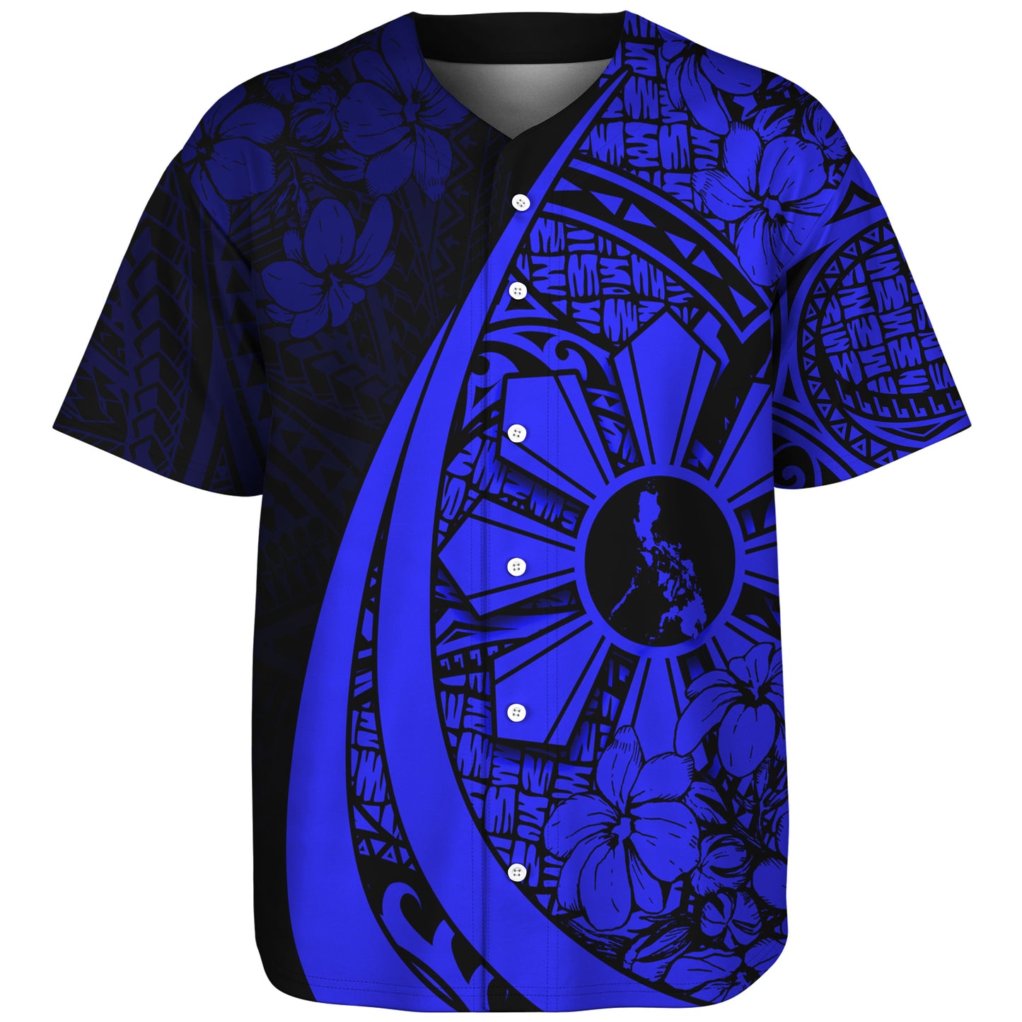 Philippines Filipinos Baseball Shirt Custom National Sampaguita Flower Symbols Style