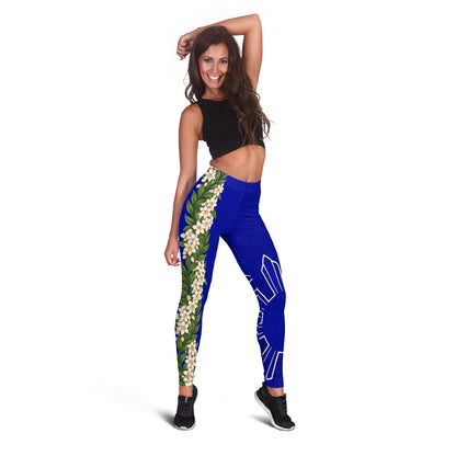 Philippines Filipinos Legging Sampaguita Flower Sun Pattern Island Style