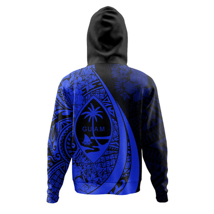 Guam Hoodie Custom Hibiscus Flower Symbols Style