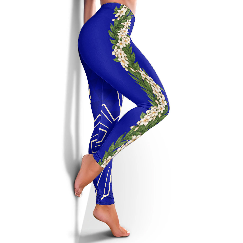 Philippines Filipinos Legging Sampaguita Flower Sun Pattern Island Style