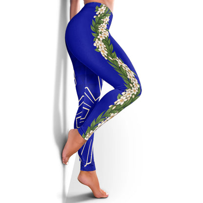 Philippines Filipinos Legging Sampaguita Flower Sun Pattern Island Style
