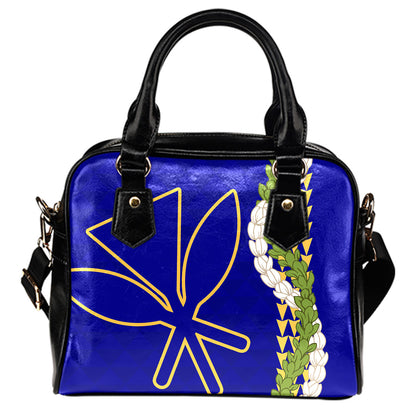 Kanaka Shoulder Handbag Kanaka Maoli Puakenikeni Maile Flower Lei