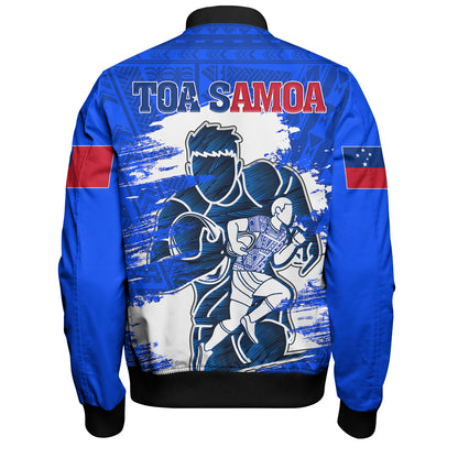 Samoa Bomber Jacket Toa Samoa Rugby League Sport