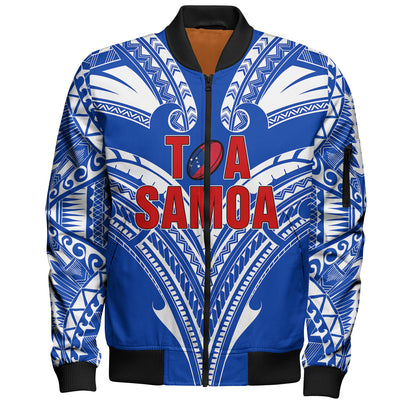 Toa Samoa Bomber Jacket Rugby Player Sport Style