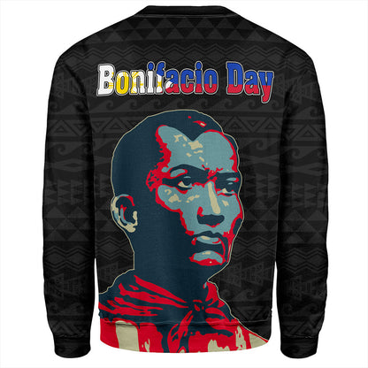 Philippines Filipinos Sweatshirt Bonifacio Day Tribal Crack Style