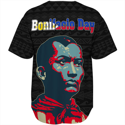 Philippines Filipinos Baseball Shirt Bonifacio Day Tribal Crack Style