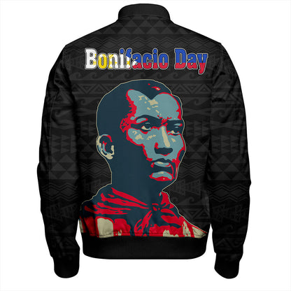 Philippines Filipinos Bomber Jacket Bonifacio Day Tribal Crack Style
