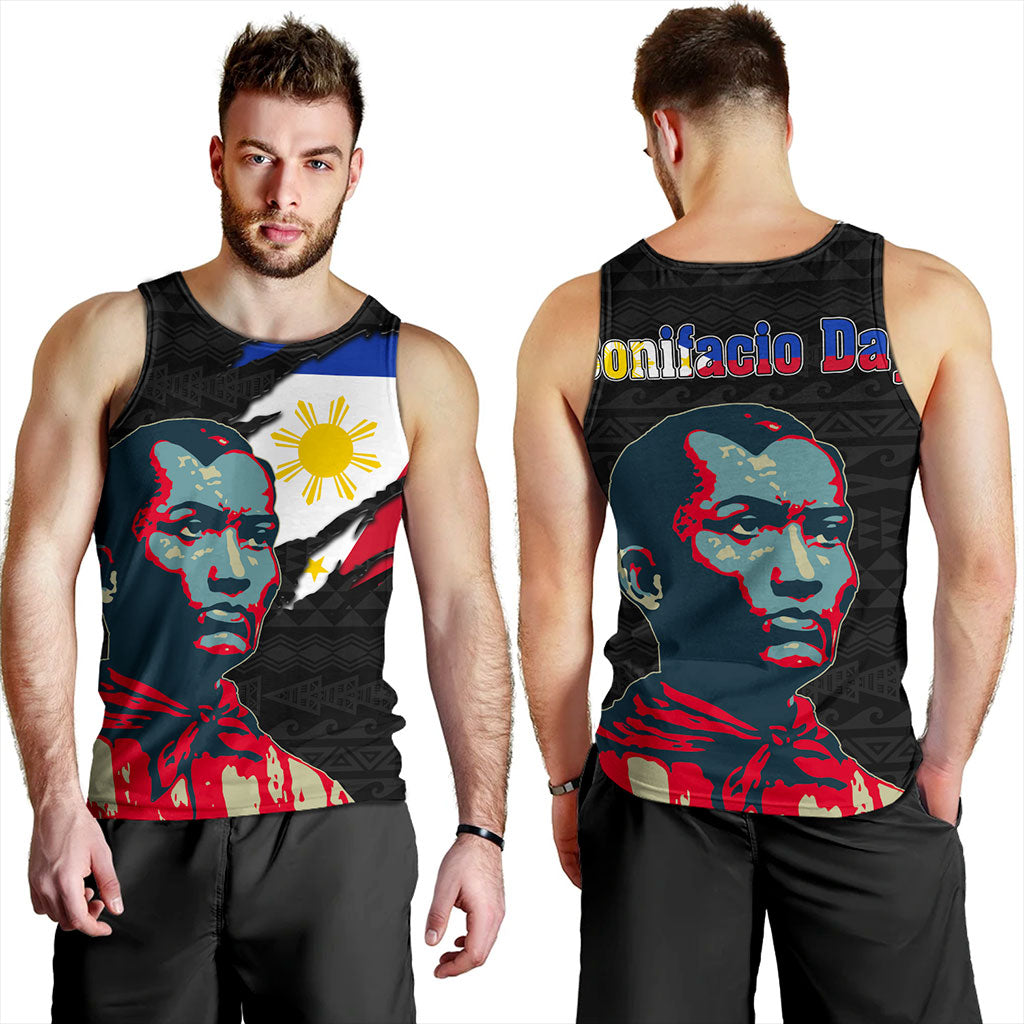 Philippines Filipinos Tank Top Bonifacio Day Tribal Crack Style