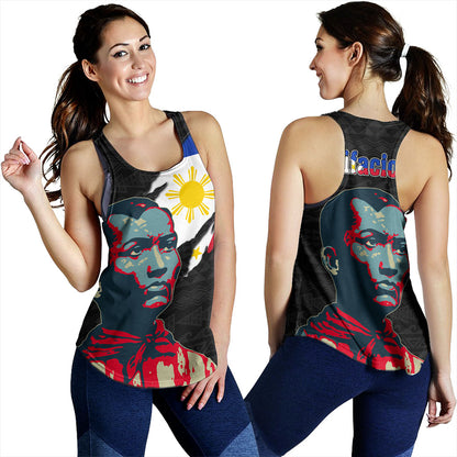 Philippines Filipinos Women Tank Bonifacio Day Tribal Crack Style