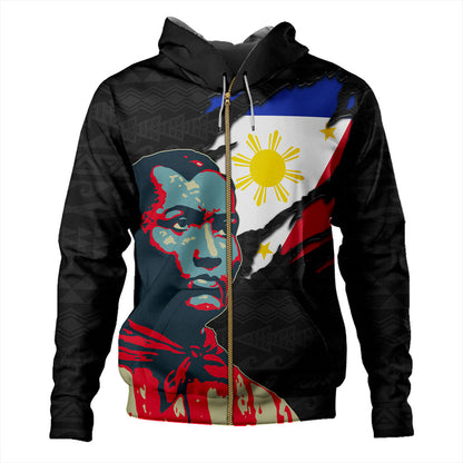 Philippines Filipinos Hoodie Bonifacio Day Tribal Crack Style
