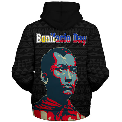 Philippines Filipinos Sherpa Hoodie Bonifacio Day Tribal Crack Style