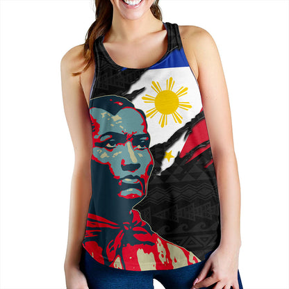 Philippines Filipinos Women Tank Bonifacio Day Tribal Crack Style