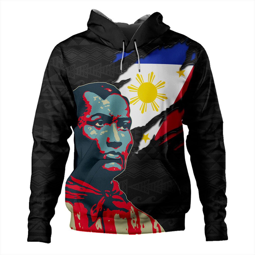 Philippines Filipinos Hoodie Bonifacio Day Tribal Crack Style