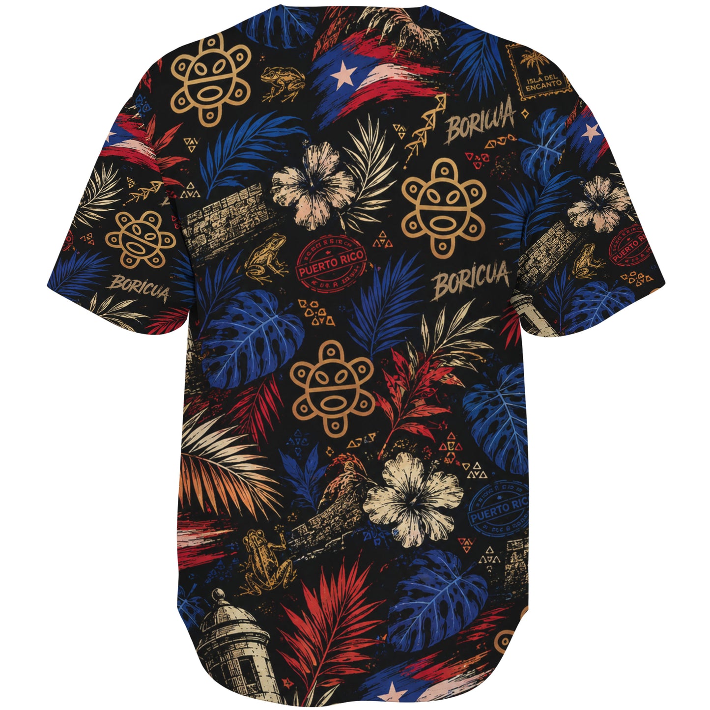 Puerto Rico Baseball Shirt Boricua Pride Tropical