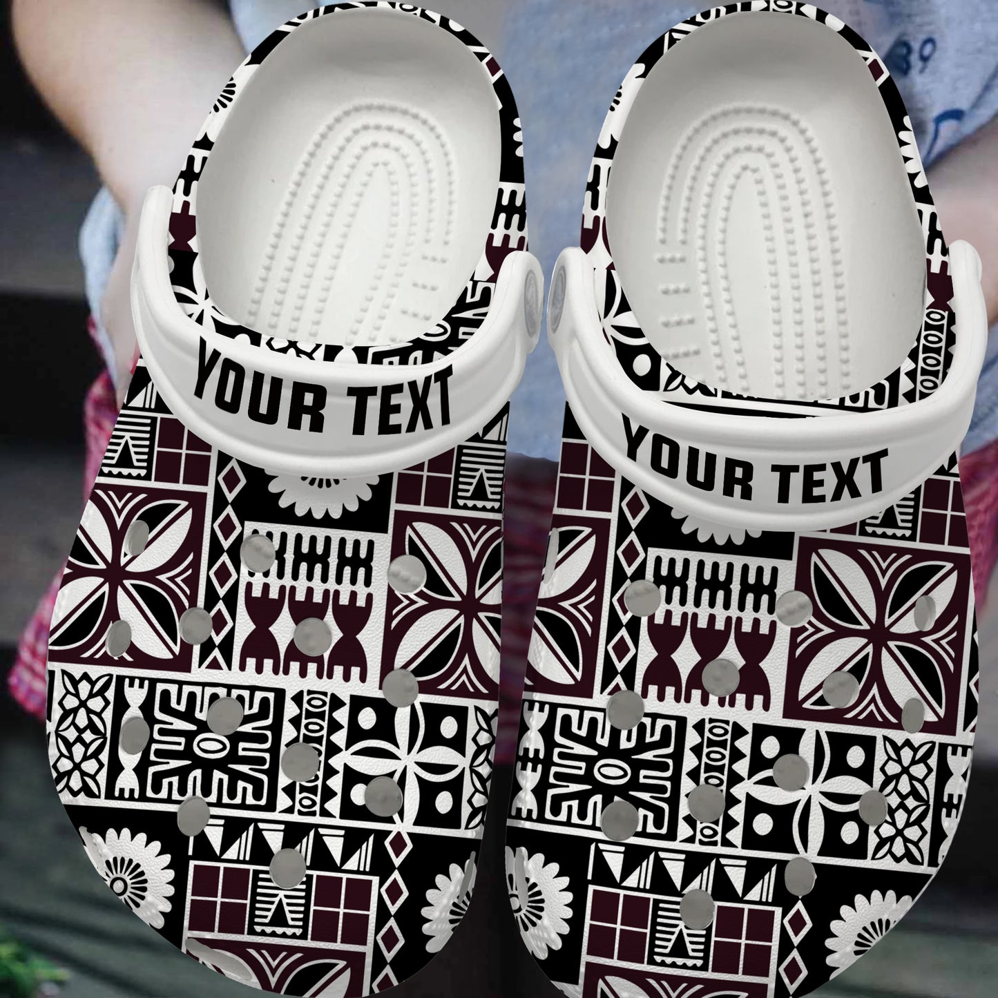 Fiji Clogs Shoes Custom Text Bula Fashion Style