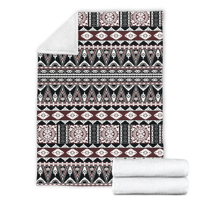 Fiji Premium Blanket Bula Fiji Masi Motif Brown Color Design