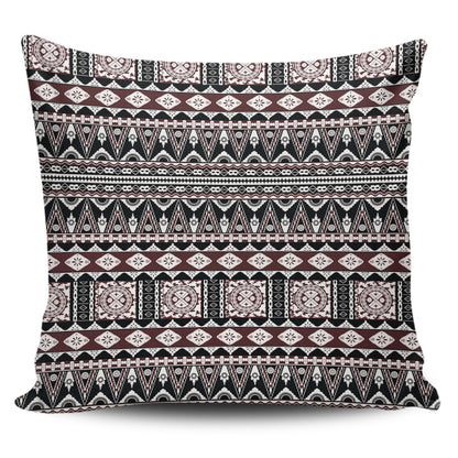 Fiji Pillow Cover Bula Fiji Masi Motif Brown Color Design