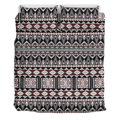 Fiji Bedding Set Bula Fiji Masi Motif Brown Color Design
