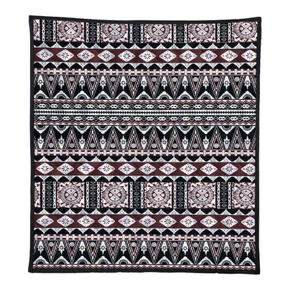 Fiji Premium Quilt Bula Fiji Masi Motif Brown Color Design
