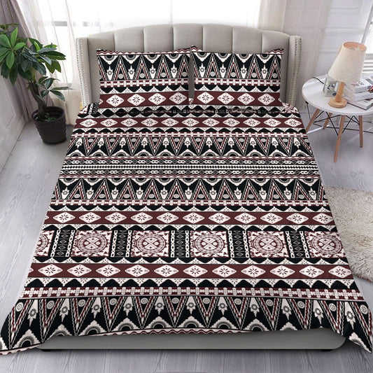 Fiji Bedding Set Bula Fiji Masi Motif Brown Color Design