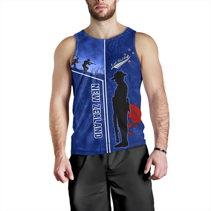 New Zealand Tank Top Anzac Day Lest We Forget Poppy
