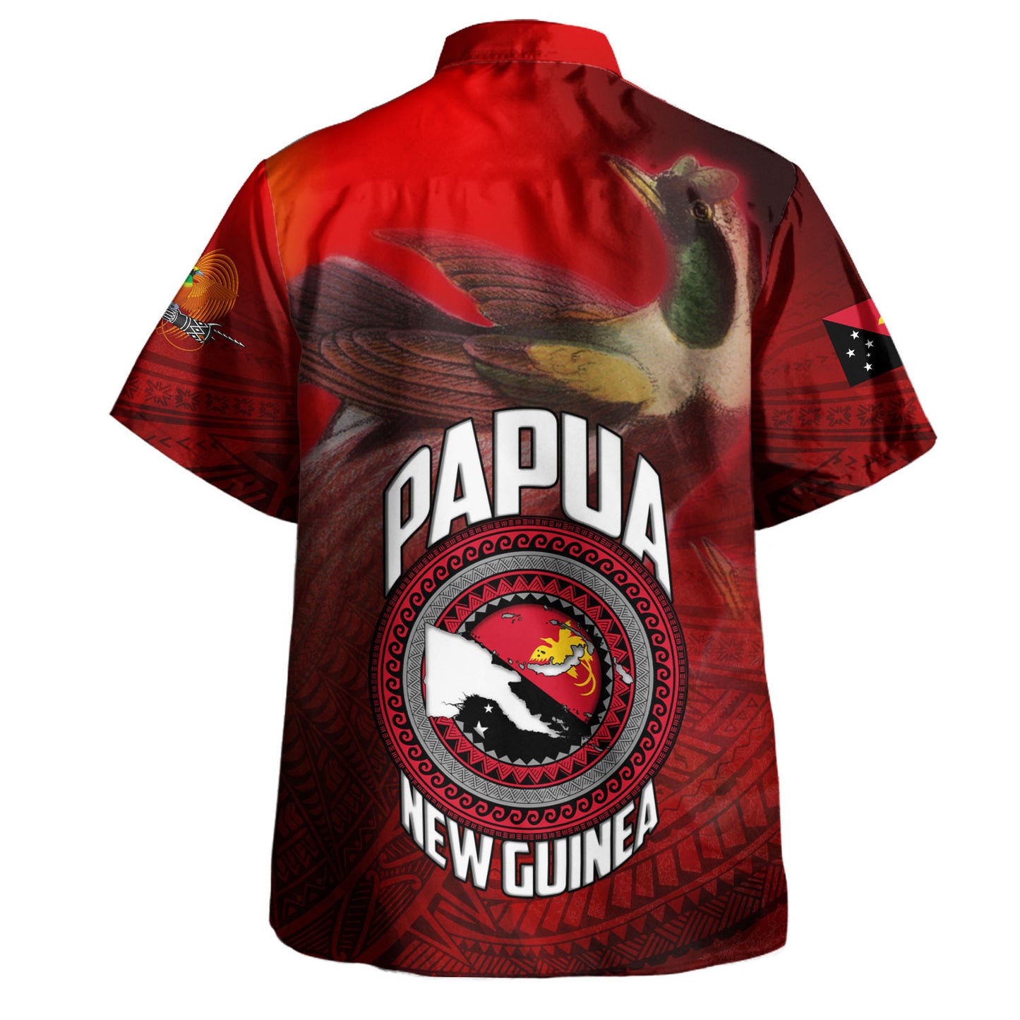 Papua New Guinea Custom Personalised Hawaiian Shirt Seal And Map Tribal Traditional Patterns
