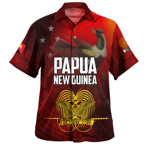 Papua New Guinea Custom Personalised Hawaiian Shirt Seal And Map Tribal Traditional Patterns