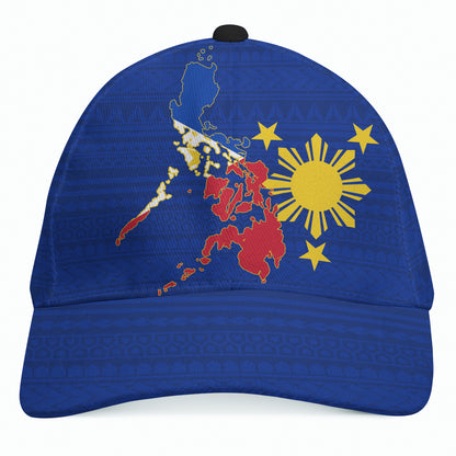 Philippines Cap Polynesian Map Sun Style
