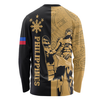 Philippines Filipinos Long Sleeve T-shirt Lapu Lapu Star Tribal