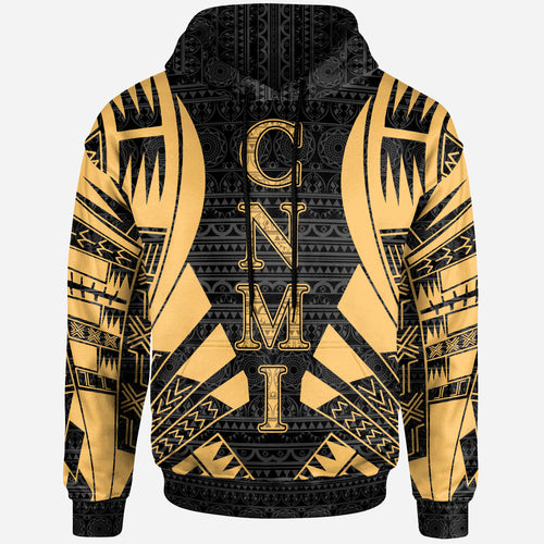 CNMI All Over Hoodie - Gold Tattoo Style