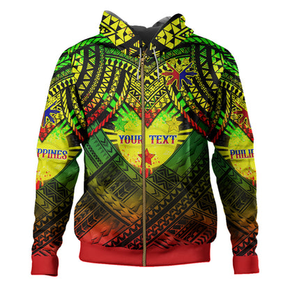 Philippines Hoodie - Custom Hope Begins In Your Home Reggae Style