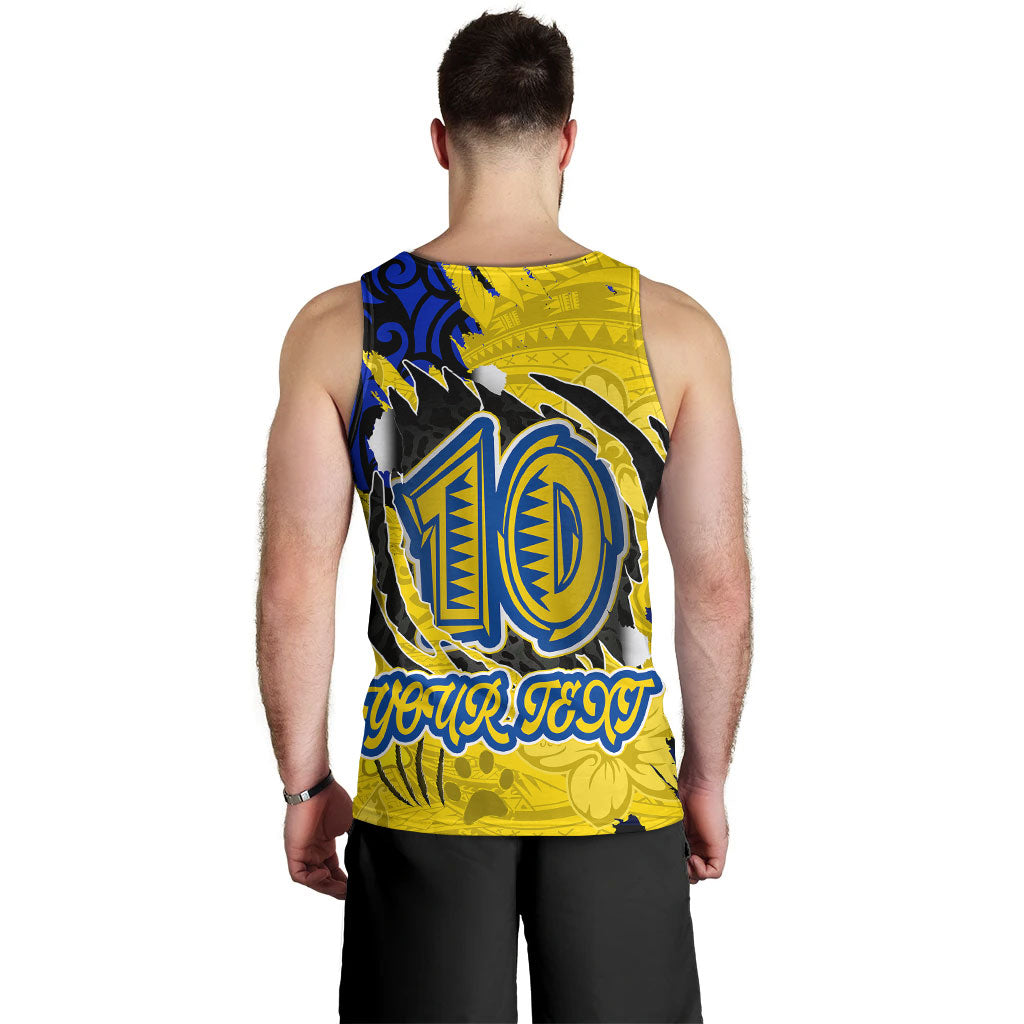 Hawaii Tank Top Custom Henry J. Kaiser High School Super Cougar Arm Sleeve Polynesian Tattoo