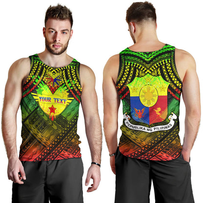 Philippines Men Tank Top - Custom Hope Begins In Your Home Reggae Style