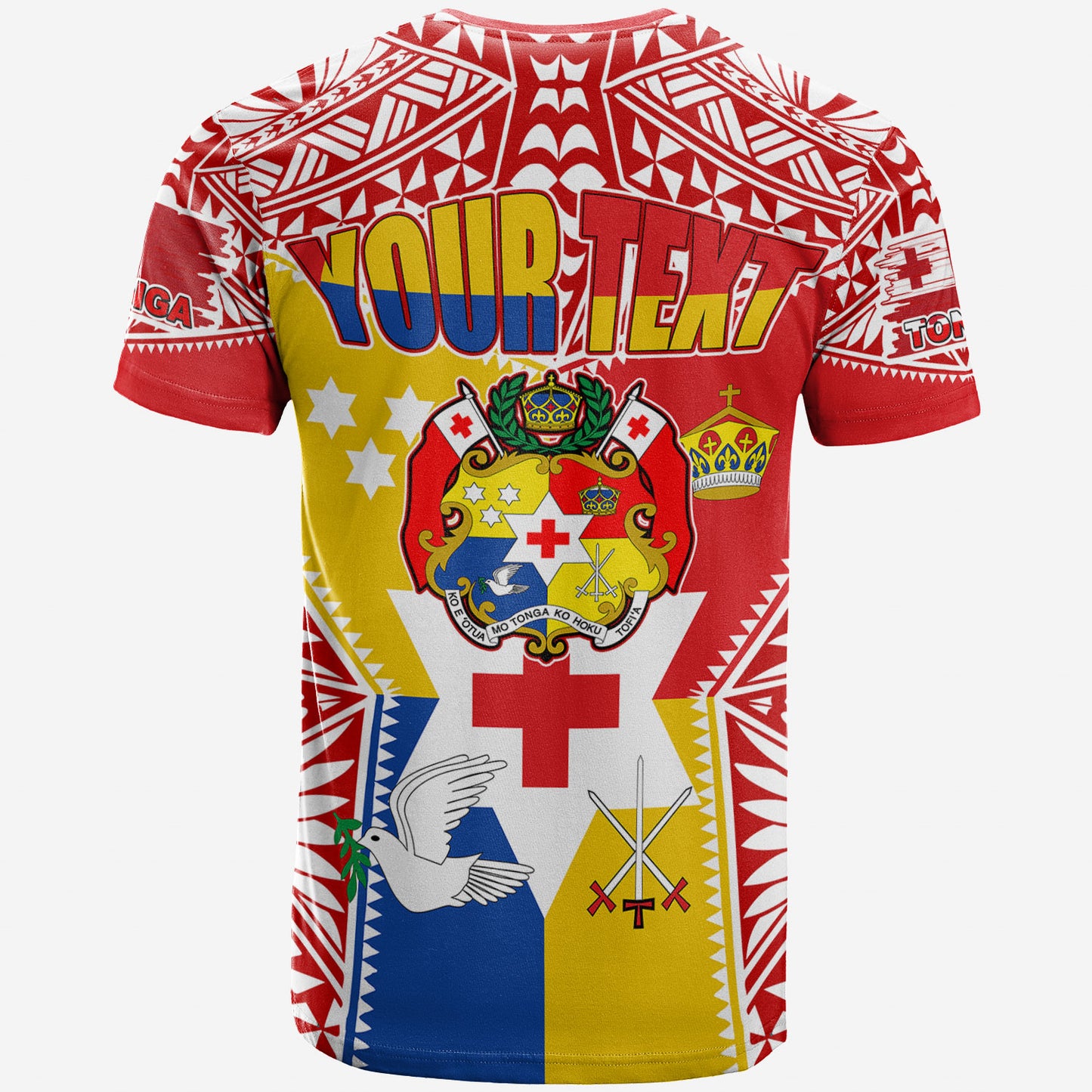 Tonga Polynesian T-Shirt - Custom Tonga Polynesian Sharks Scratch Style T-Shirt