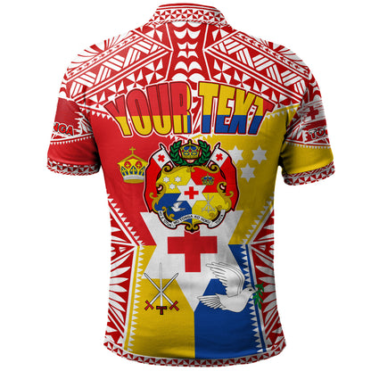 Tonga Polynesian Polo Shirt - Custom Tonga Pride Royal Standard Of Tonga Polo Shirt