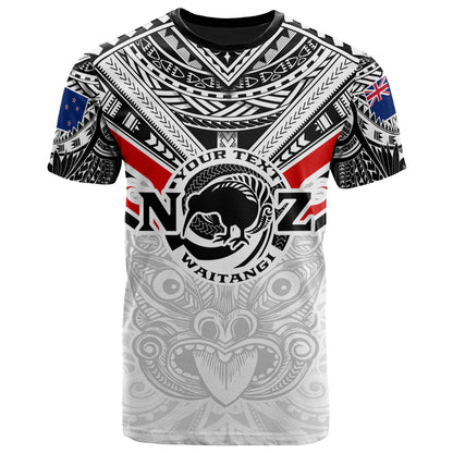 New Zealand Waitangi Day T Shirt - New Zealand Kiwi Fern With Maori Koru Spiral Polynesian Style