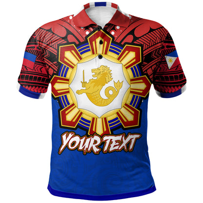 Philippines Polo Shirt - Custom Philippine Legion of Honor Tribal Style