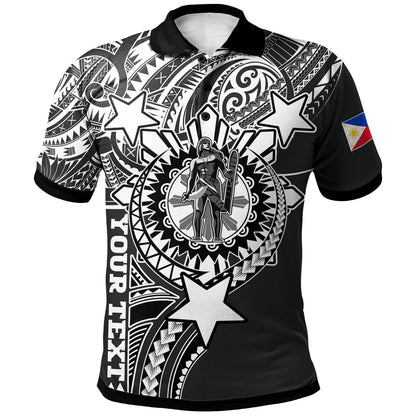 Philippines Custom Polo Shirt - Lapu-Lapu The King Of Cebu Black Style