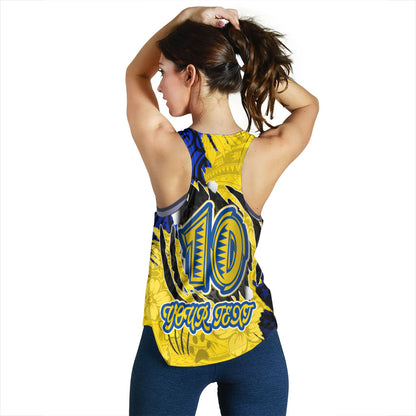 Hawaii Women Tank Custom Henry J. Kaiser High School Super Cougar Arm Sleeve Polynesian Tattoo