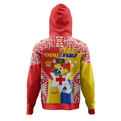 Tonga Polynesian Hoodie - Custom Tonga Pride Royal Standard Of Tonga Hoodie