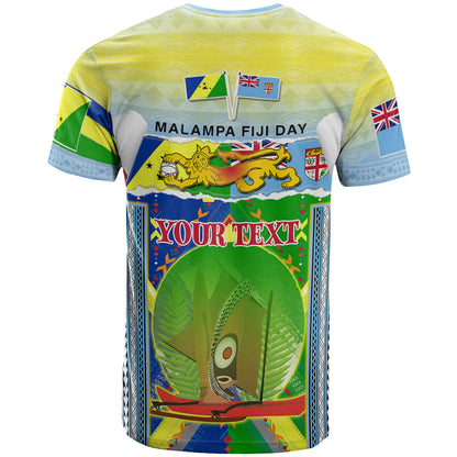 Malampa Fiji Polynesian T-shirt - Custom MALAMPA-Fiji Day "Together We Grow" Polynesian Scratch Style T-shirt