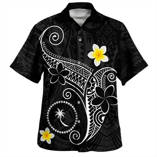 Chuuk State Hawaiian Shirt Polynesia Floral Tribal